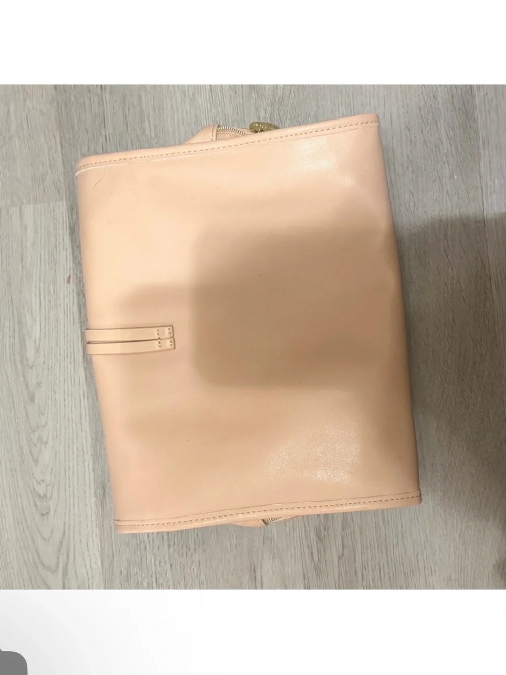NWOT Lancôme peach folding makeup bag